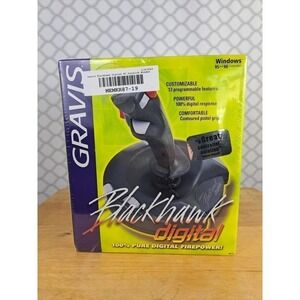 Gravis Blackhawk digital PC windows 95 & 98 new in box gaming joystick